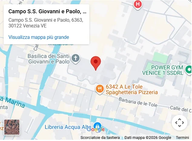 Mappa per Ss Giovanni e Paolo Venezia